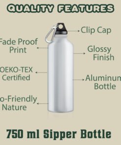 Alternative view of Personalised Kids Custom Name Sipper Bottle - Kids Water Bottle