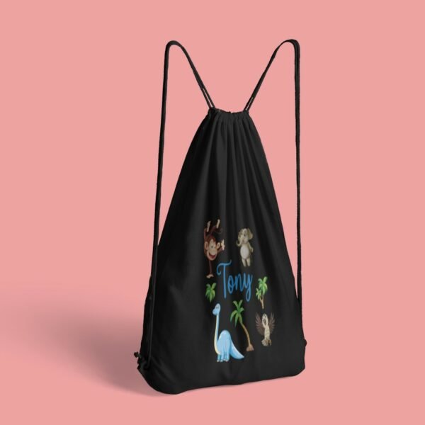 Personalised Kids Custom Name Drawstring Bag - Kids Drawstrring Bag