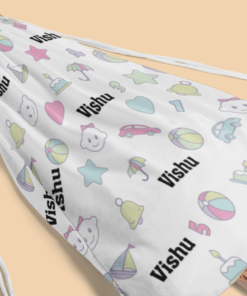 Personalised Kids Custom Name AOP Drawstring Bag - Kids Drawstrring Bag AOP