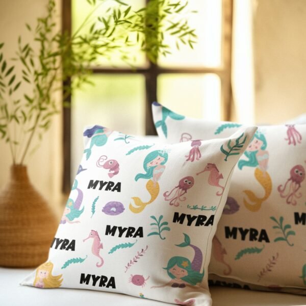 Personalised Kids Custom Name AOP Cushions Covers- Kids Cushion Covers