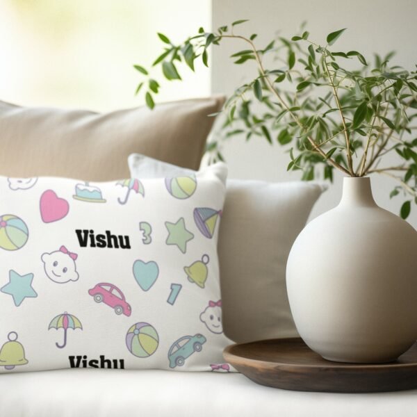 Personalised Kids Custom Name AOP Cushions Covers- Kids Cushion Covers