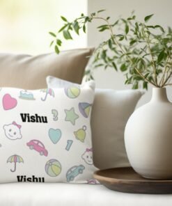 Personalised Kids Custom Name AOP Cushions Covers- Kids Cushion Covers