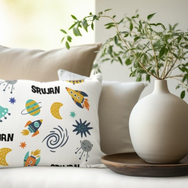 Personalised Kids Custom Name AOP Cushions Covers- Kids Cushion Covers