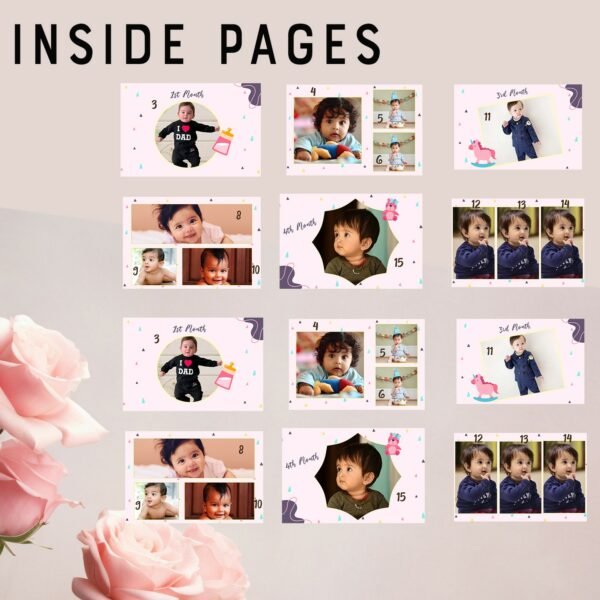 Alternative view of Custom Baby Photo Book - Baby Photo Album - Baby Milestones Book - Gifts for Baby - First Birthday Gifts