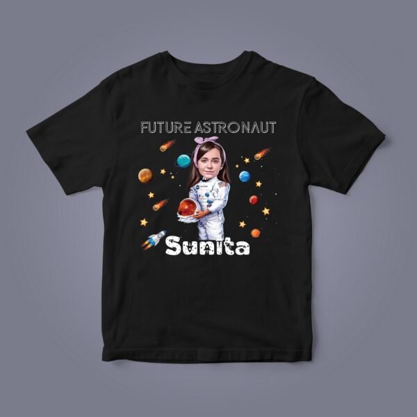 Kids Custom Photo T-Shirts - Kids Caricature Photo T-Shirts - Personalised Gifts for Kids