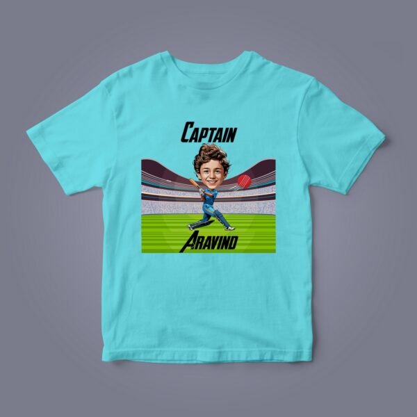 Kids Custom Photo T-Shirts - Kids Caricature Photo T-Shirts - Personalised Gifts for Kids