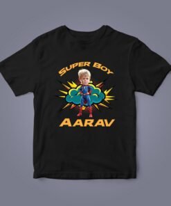 Kids Custom Photo T-Shirts - Kids Caricature Photo T-Shirts - Personalised Gifts for Kids