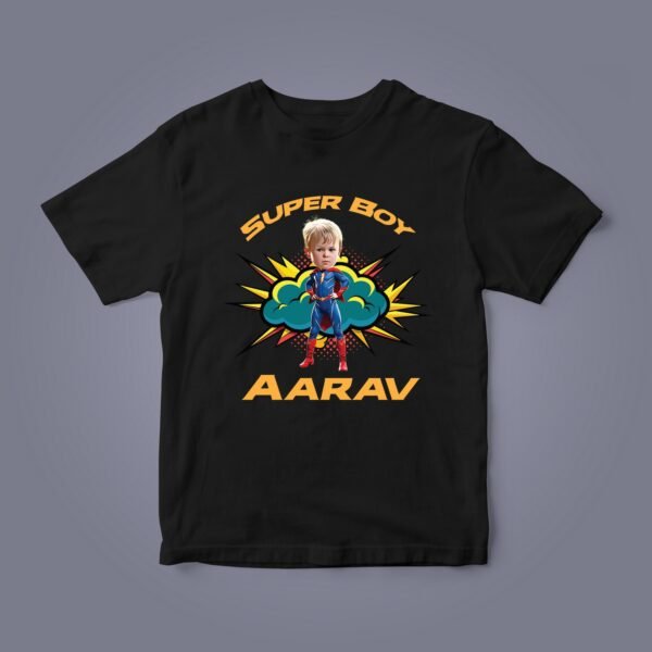 Kids Custom Photo T-Shirts - Kids Caricature Photo T-Shirts - Personalised Gifts for Kids