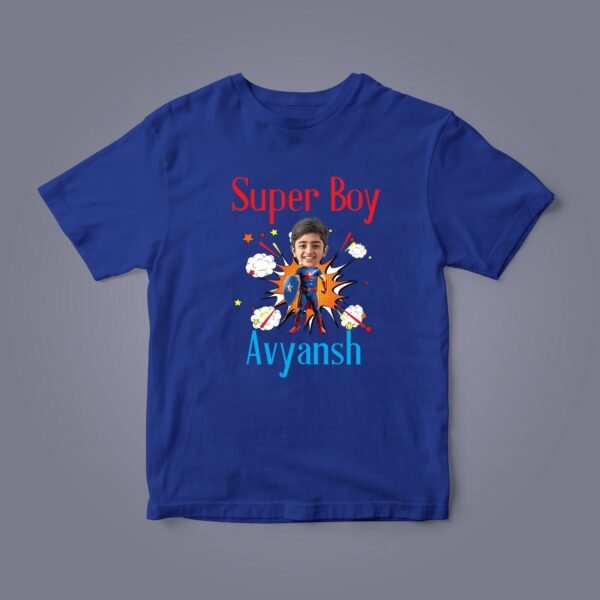 Kids Custom Photo T-Shirts - Kids Caricature Photo T-Shirts - Personalised Gifts for Kids