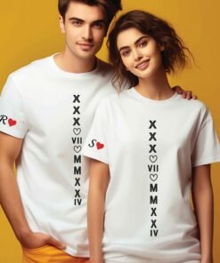 Personalised Couple T Shirts for Pre-Wedding Photoshoots & Anniversary