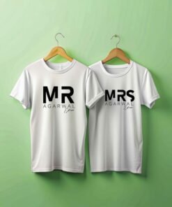 Personalized Mr & Mrs Couple T-Shirts