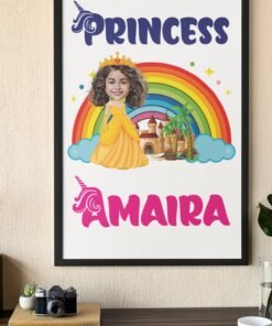 PERSONALIZED KIDS PHOTO CARICATURE WALL FRAMES – BIRTHDAY GIFTS FOR BOYS OR GIRLS