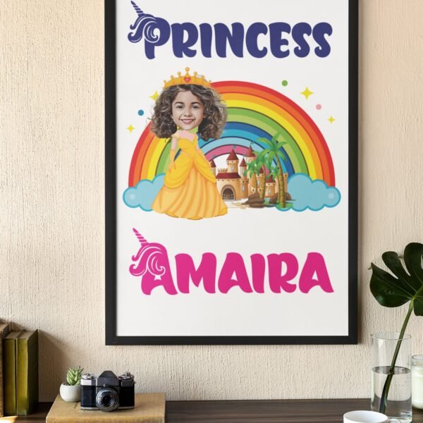 PERSONALIZED KIDS PHOTO CARICATURE WALL FRAMES – BIRTHDAY GIFTS FOR BOYS OR GIRLS