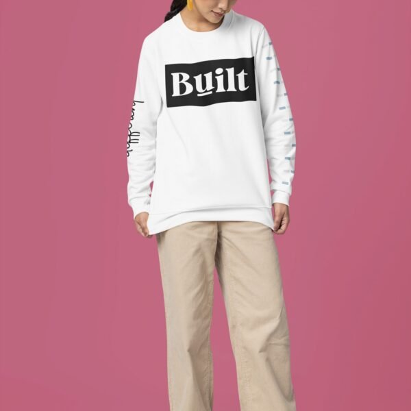Alternative view of Built, Different, Sweatshirt With Wrist Design - Gifts For Her