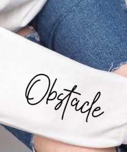 Obstacle,Sweatshirt With Wrist Design - Gifts For Her