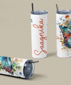 Personalised Custom Name Stainless Steel Tumbler Bottle - Gifts For Her
