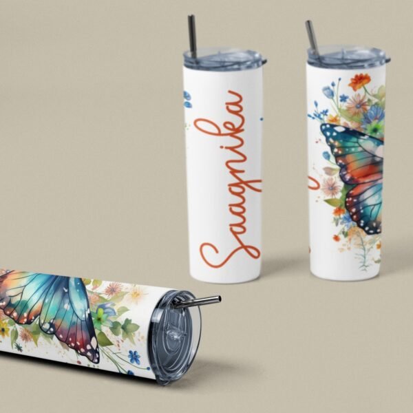 Personalised Custom Name Stainless Steel Tumbler Bottle - Gifts For Her