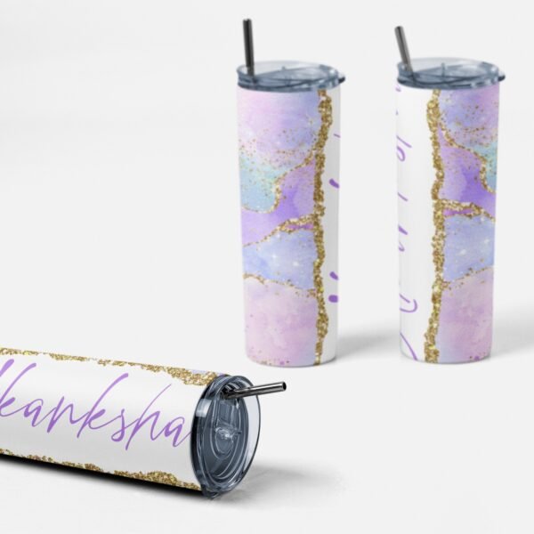 Personalised Custom Name Stainless Steel Tumbler Bottle - Gifts For Her