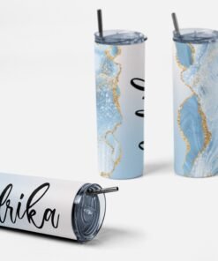 Personalised Custom Name Stainless Steel Tumbler Bottle - Gifts For Her