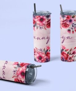 Personalised Custom Name Stainless Steel Tumbler Bottle - Gifts For Her