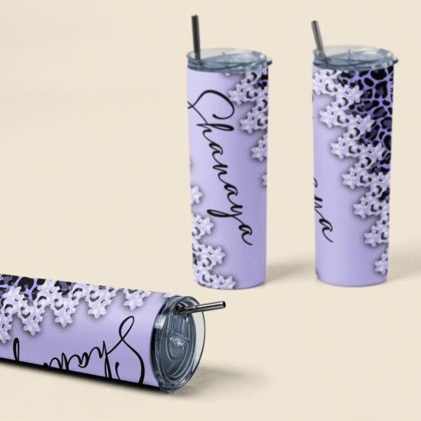 Personalised Custom Name Stainless Steel Tumbler Bottle - Gifts For Her