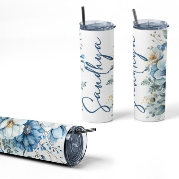 Personalised Custom Name Stainless Steel Tumbler Bottle - Gifts For Her