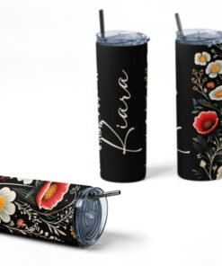 Personalised Custom Name Stainless Steel Tumbler Bottle - Gifts For Her