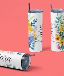 Personalised Custom Name Stainless Steel Tumbler Bottle - Gifts For Her
