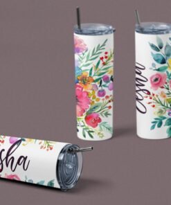 Personalised Custom Name Stainless Steel Tumbler Bottle - Gifts For Her