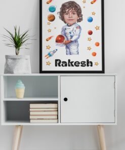 PERSONALIZED KIDS PHOTO CARICATURE WALL FRAMES – BIRTHDAY GIFTS FOR BOYS OR GIRLS