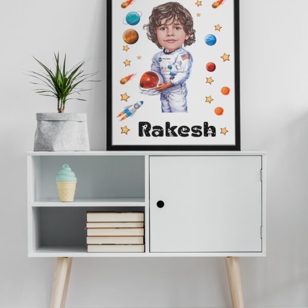 PERSONALIZED KIDS PHOTO CARICATURE WALL FRAMES – BIRTHDAY GIFTS FOR BOYS OR GIRLS