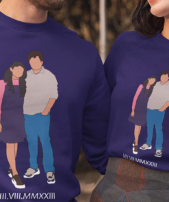 Personalized Couple Portrait Design Sweatshirts for Pre-Wedding Photoshoots & Anniversary