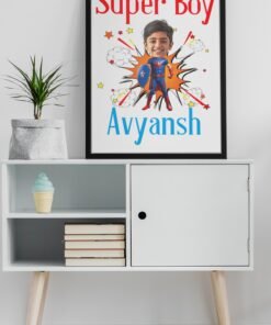 PERSONALIZED KIDS PHOTO CARICATURE WALL FRAMES – BIRTHDAY GIFTS FOR BOYS OR GIRLS