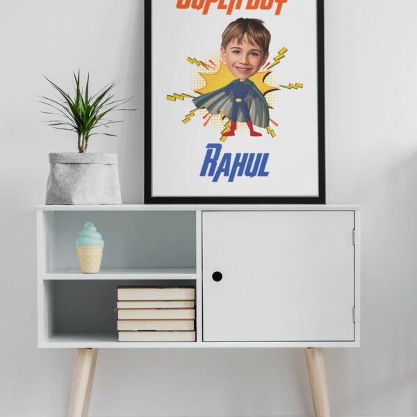 PERSONALIZED KIDS PHOTO CARICATURE WALL FRAMES – BIRTHDAY GIFTS FOR BOYS OR GIRLS