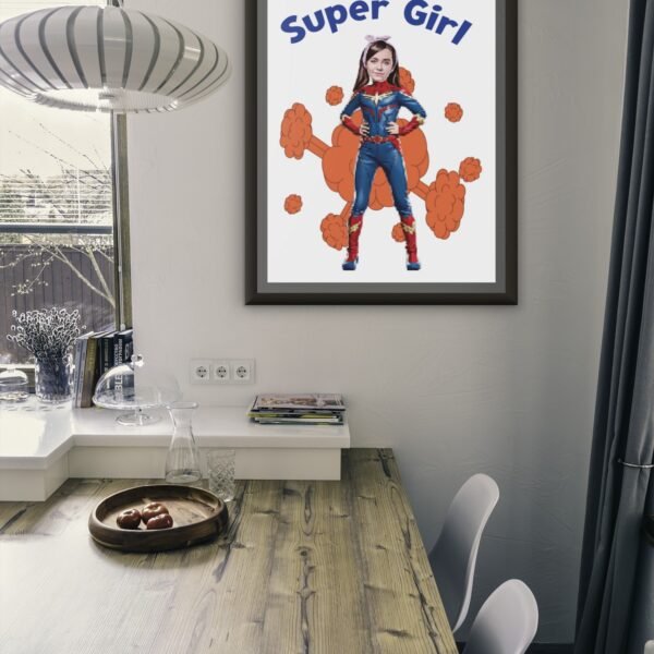 PERSONALIZED KIDS PHOTO CARICATURE WALL FRAMES – BIRTHDAY GIFTS FOR BOYS OR GIRLS