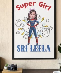 PERSONALIZED KIDS PHOTO CARICATURE WALL FRAMES – BIRTHDAY GIFTS FOR BOYS OR GIRLS