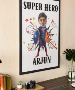 PERSONALIZED KIDS PHOTO CARICATURE WALL FRAMES – BIRTHDAY GIFTS FOR BOYS OR GIRLS