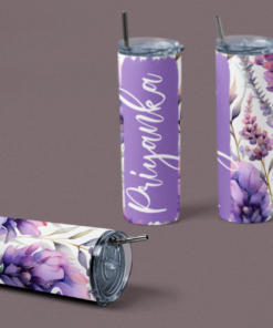 Personalised Custom Name Stainless Steel Tumbler Bottle - Gifts For Her