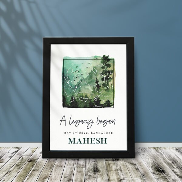 Personalized Star Map Frames | Unique Gifts for Him | Custom Home Decor