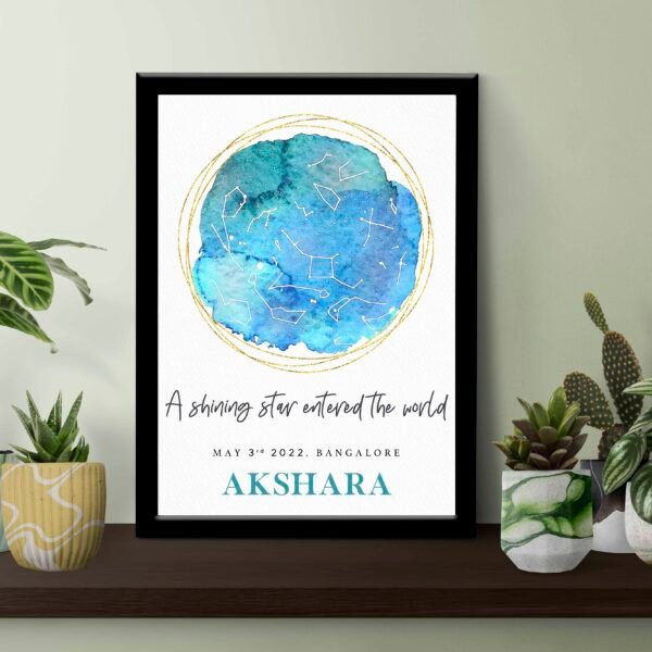 Personalized Star Map Frames | Unique Gifts for Her | Custom Home Decor