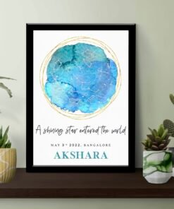 Personalized Star Map Frames | Unique Gifts for Her | Custom Home Decor