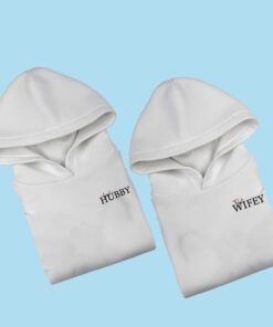 Personalised Couple Hoodies – Embroidery Print