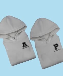 Personalised Couple Hoodies – Embroidery Print