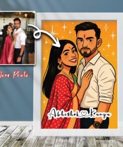 Couples Portrait Frames - Pixar Style - Gifts for Him & Her - Personalised Home Decor