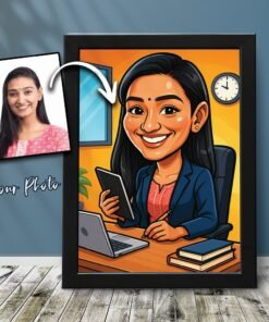 Couples Portrait Frames - Caricature Style - Gifts for Him & Her - Personalised Home Decor