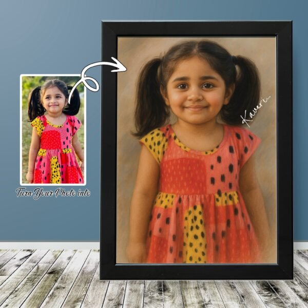 Kids Custom Portrait Wall frames - Gift for Kids