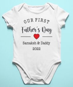 Personalized First Father’s Day Gifts – Rompers & T-Shirts