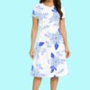Personalized Women's Printed Line Dress - Printed with beauty, Women's Printed Line Dress