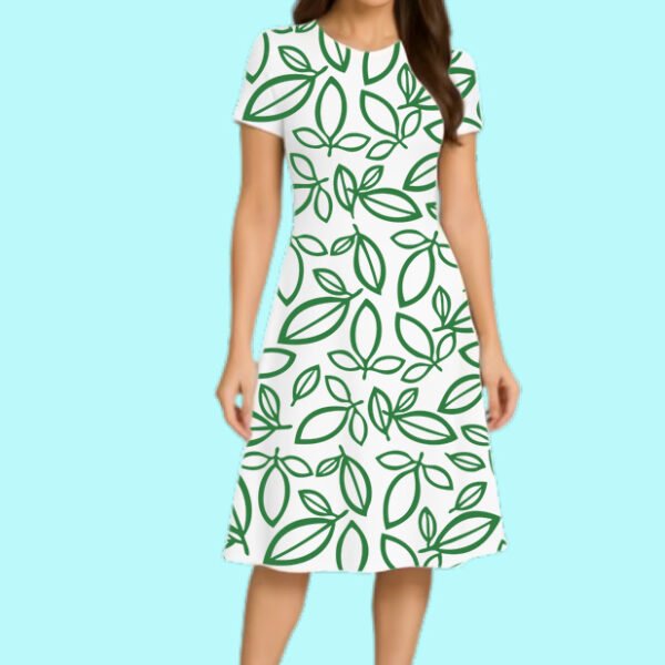 Personalized Women's Printed Line Dress - Printed with beauty, Women's Printed Line Dress